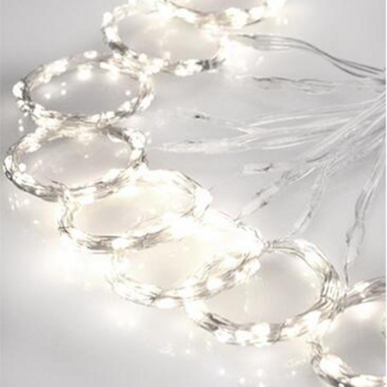 Battery Powered 3M*3M 300LED Curtain String Light Christmas Fairy Light with 13Key IR Remote Control