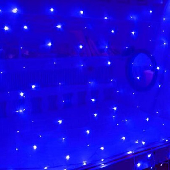 Battery Powered 3M*3M 300LED Curtain String Light Christmas Fairy Light with 13Key IR Remote Control