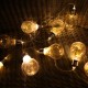 Battery Powered 4M 20LED Light Bulb String Light Romantic Christmas Holiday Party Decoration