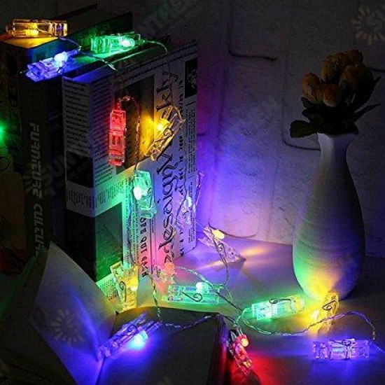 Battery Powered 5M 40LEDs 8 Modes Picture Display Clip Fairy String Light With Remote for Christmas