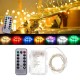 Battery Powered 5M 50LEDs Waterproof Silver Wire Fairy String Light for Christmas +Remote Control