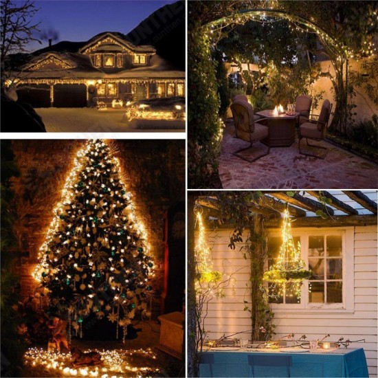 Battery Powered 5M 50LEDs Waterproof Silver Wire Fairy String Light for Christmas +Remote Control