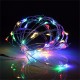 Battery Powered 5M 50LEDs Waterproof Silver Wire Fairy String Light for Christmas +Remote Control