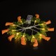 Battery Powered Warm White 1.2M 10LED Coconut Palm Tree Fairy String Light for Holiday Home Decor