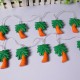 Battery Powered Warm White 1.2M 10LED Coconut Palm Tree Fairy String Light for Holiday Home Decor