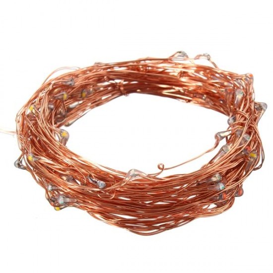 Battery Powered Waterproof 10M Copper Wire Green Shell Fairy String Light For Christmas Wedding