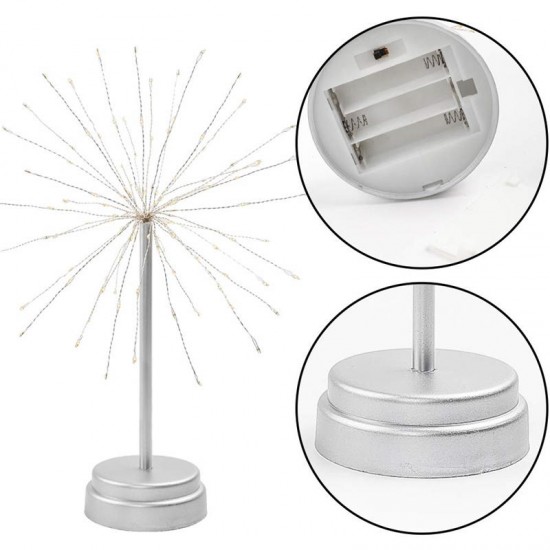 Battery Supply 90LED Firework Starburst Fairy String Light Table Lamp + Remote Control for Home Decoration