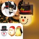 Christmas Snowman Lampshade Corridor Wall Lamp Decoration Outside Xmas Lamp Shade Holiday Christmas Porch Light Covers Lampshade