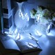 DC3V 1.8M 0.3W Battery Powered Wooden Snowman Shape 10LED Fairy String Light for Christmas Party Decor