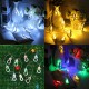 DC3V 1.8M 0.3W Battery Powered Wooden Snowman Shape 10LED Fairy String Light for Christmas Party Decor