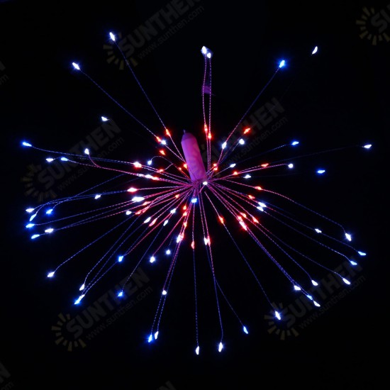 Dual Powered USB Battery 150 LED Starburst String Fairy Light Sliver Wire Wedding Party Home Decor