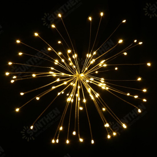 Dual Powered USB Battery 150 LED Starburst String Fairy Light Sliver Wire Wedding Party Home Decor