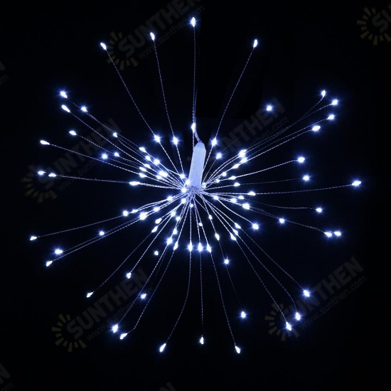 Dual Powered USB Battery 150 LED Starburst String Fairy Light Sliver Wire Wedding Party Home Decor