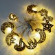 EID MUBARAK LED Star Moon Castle Decorative String Lights Ramadan Decorations for Home Islamic Festival Party Decor Ramadan Kareem Gifts Eid Al Adha