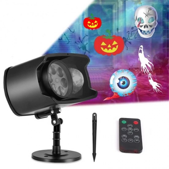 Halloween Christmas LED Projector Light Wireless Remote Indoor Outdoor Wonderland Projector