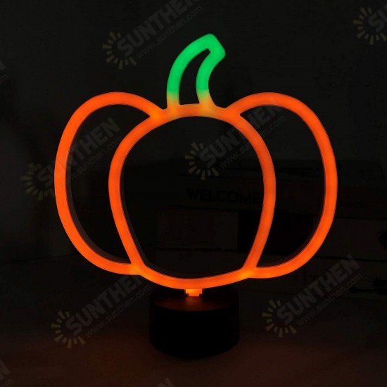 Halloween Decoration LED Neon Sign Light Indoor Night Table Lamp for Party Living Room Wedding Home Decoration