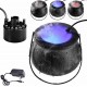 Halloween Smoke Machine Fog Mist Maker Color Changing Witch Cauldron Shape Smoke Machine EU/US/UK Fogger Holiday Party Decoration Prop