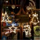 LED Christmas Suction Cup Night Light Ornament Wall Window Hanging Lamp Home Decor