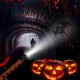 LED Halloween Projector Flashlight Party Light DIY Decoration with 5 lens Pumpkin/Spider/Bat/Ghost and Skeleton Kids Toys