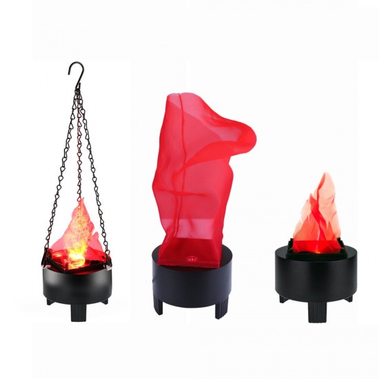 LED Hanging Simulation Flame Lamp Halloween Decoration Brazier Lamp 3D Dynamic Christmas Projector Lights