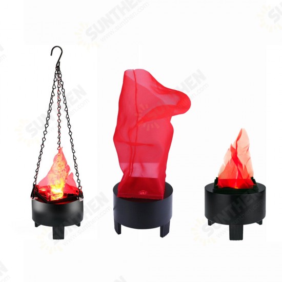 LED Hanging Simulation Flame Lamp Halloween Decoration Brazier Lamp 3D Dynamic Christmas Projector Lights