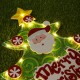 LED Pendant Santa Claus Hanging Ornament with String Light for Holiday Party Home Christmas Tree Decoration