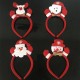 LED Single Headband Hair Band Christmas Santa Deer Snowman Bear Pattern with RGB Light