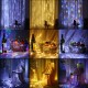 LED Window Curtain Lights USB Waterproof Fairy String Lights Christmas Twinkle Lights Backdrop Patio and Wall Decorations - 8 Modes without Hook