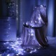 LED Window Curtain Lights USB Waterproof Fairy String Lights Christmas Twinkle Lights Backdrop Patio and Wall Decorations - 8 Modes without Hook