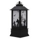 Battery Powered Hanging Lantern Holiday Light Pumpkin Flame Lamp for Halloween Decor DC4.5V