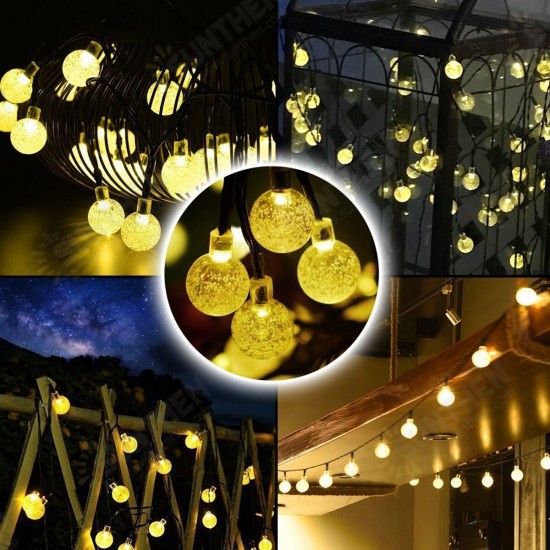 Outdoor 9.5M 50LEDs String Ball Light Remote Control 8 Modes Waterproof Garden Party Wedding Christmas Decor