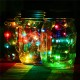 Solar Powered 1M 10LEDs Mason Jar Lid Insert Fairy String Light for Garden Christmas Party