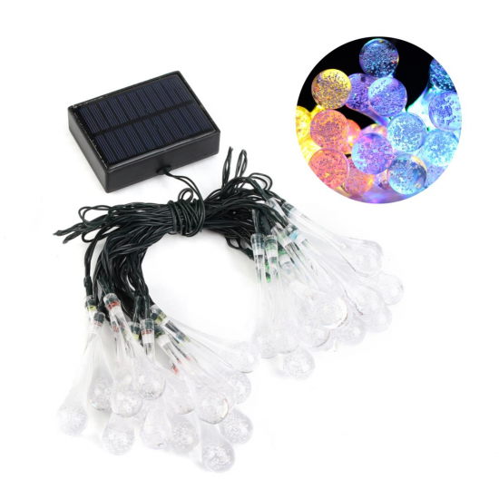 Solar Powered 30LEDs 8 Modes Fairy String Lights for Indoor Outdoor Christmas Garden Patio Party