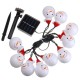 Solar Powered 3.5M 20LEDs Snowman Fairy String Light Outdoor Christmas Holiday Decoration