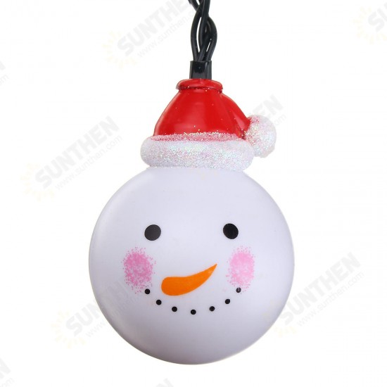 Solar Powered 3.5M 20LEDs Snowman Fairy String Light Outdoor Christmas Holiday Decoration