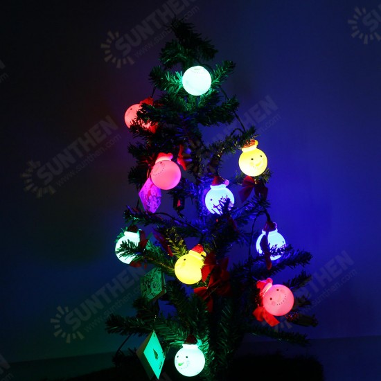 Solar Powered 3.5M 20LEDs Snowman Fairy String Light Outdoor Christmas Holiday Decoration