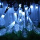 Solar Powered Outdoor 50 LED Droplet Fairy String Light Wedding Christmas Party Home Decor Lamp DC3V