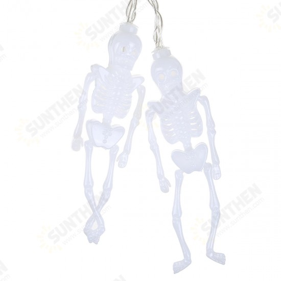 Specter Skeleton Ghost Eyes Pattern Halloween LED String Light Holiday Funny Party Outdoor Indoor Decoration