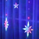 Star Curtain Window String Light LED Fairy Christmas Decorations Lights Holidays Party Wedding Outdoor Garden Lamp