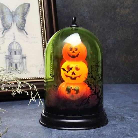 Witch Pumpkin Ghost Skull Halloween LED Night Light Hanging Lantern Lamp for Home Party Decor