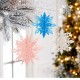 6PCS 3D Snowflake Paper Hanging Ornament Kit Christmas Decoration Toys Home Party