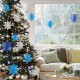 6PCS 3D Snowflake Paper Hanging Ornament Kit Christmas Decoration Toys Home Party