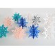 6PCS 3D Snowflake Paper Hanging Ornament Kit Christmas Decoration Toys Home Party