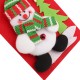 Applique Style Christmas Decor Beautiful Detailed Design Padded Felt Door Hanger