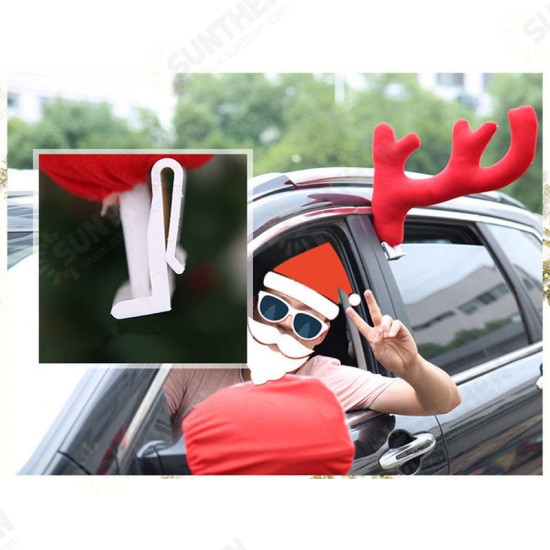 Christmas Car Decoration 3PCS Reindeer Deer Antlers Toys Ornament For Kids Children Gift