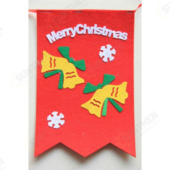 Christmas Party Home Decoration Multi-style Hanging Flags Ornament Toys For Kids Children Gift