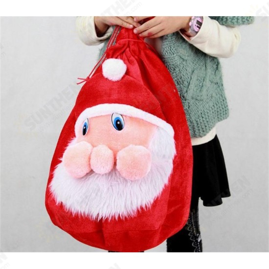 Christmas Party Home Decoration Santa Claus Gift Candy Bag For Kids Children Gift Toys