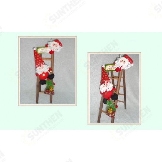 Christmas Party Home Decoration Santa Claus Skiman Ladder Toys For Kids Children Gift