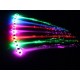 Flash LED Hair Braid 40CM Decorative Valentines Gift Party Light-Up Optic Fiber Extension Barrette