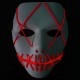 Halloween Ghost Slit Pleasure Luminous Light EL Line Mask Fashion Mask Clothing Mask Party